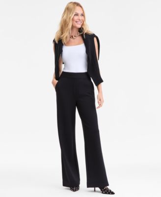 I.N.C. International Concepts - Women's High-Rise Wide-Leg Pants