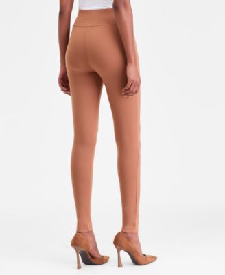 Women's High-Rise Pont&eacute;-Knit Leggings, Macy's Exclusive