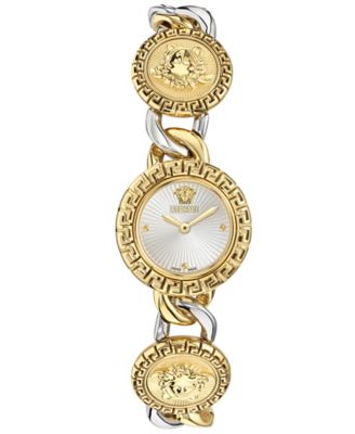 Versace - Women's Swiss La Greca Stud Icon Two-Tone Link Bracelet Watch 28mm