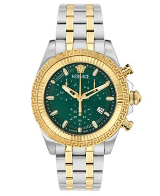 Versace - Men's Swiss Chronograph Fornax Two-Tone Bracelet Watch 43mm