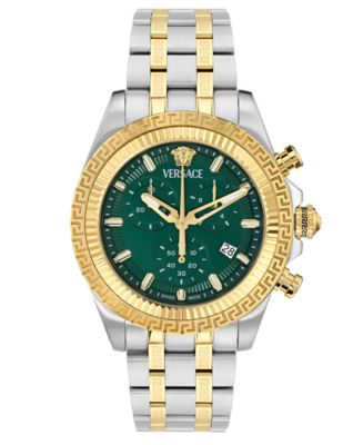 Versace Men's Swiss Chronograph Fornax Two-Tone Bracelet Watch