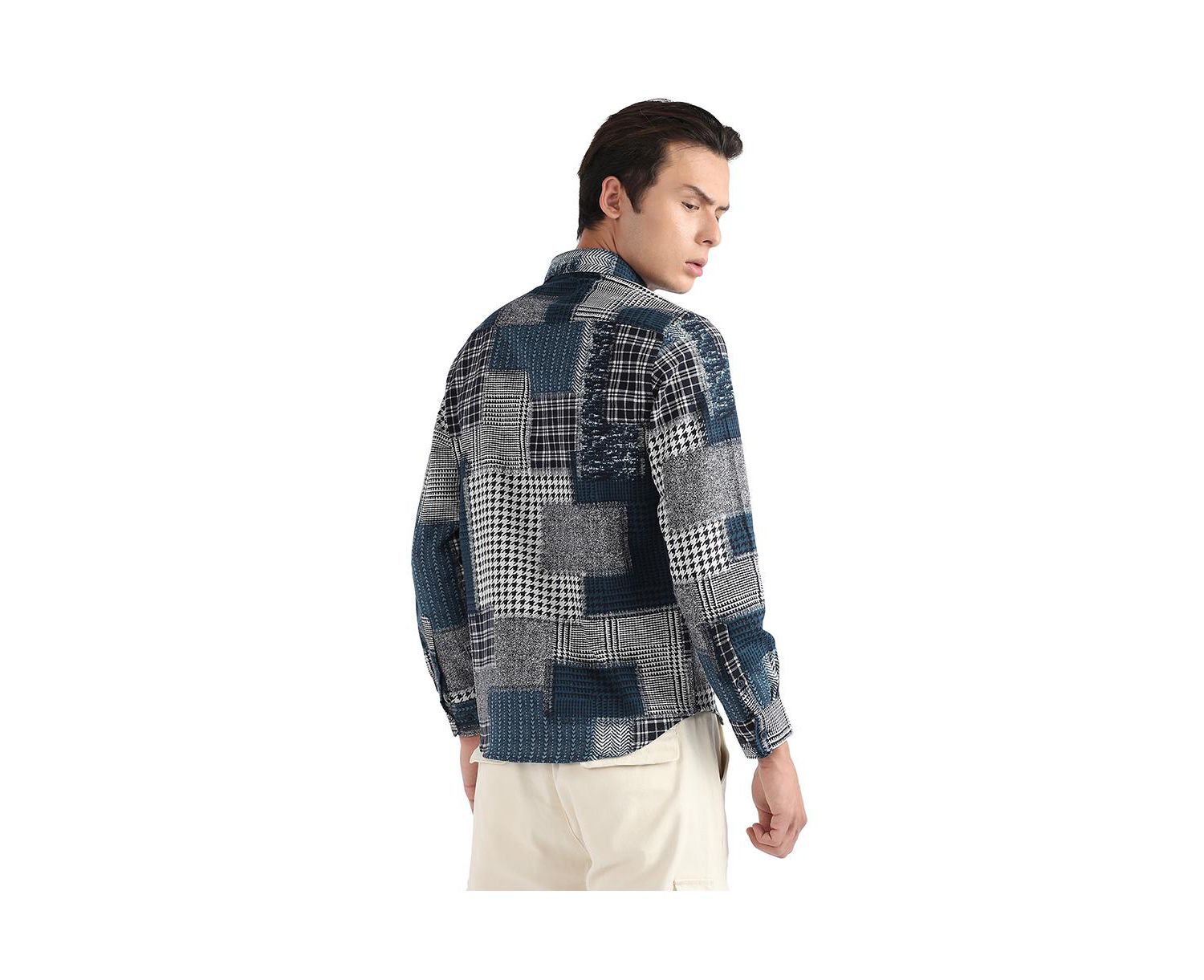 Men's Herringbone Block Shirt