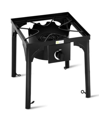 Portable Propane 100000BTU Single Burner Outdoor Camp Stove w Adjustable Legs