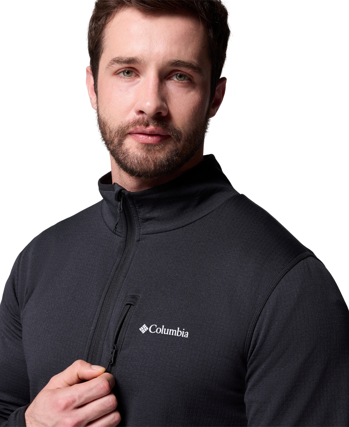Columbia Men's Essential Hike Grid Fleece Full Zip Jacket