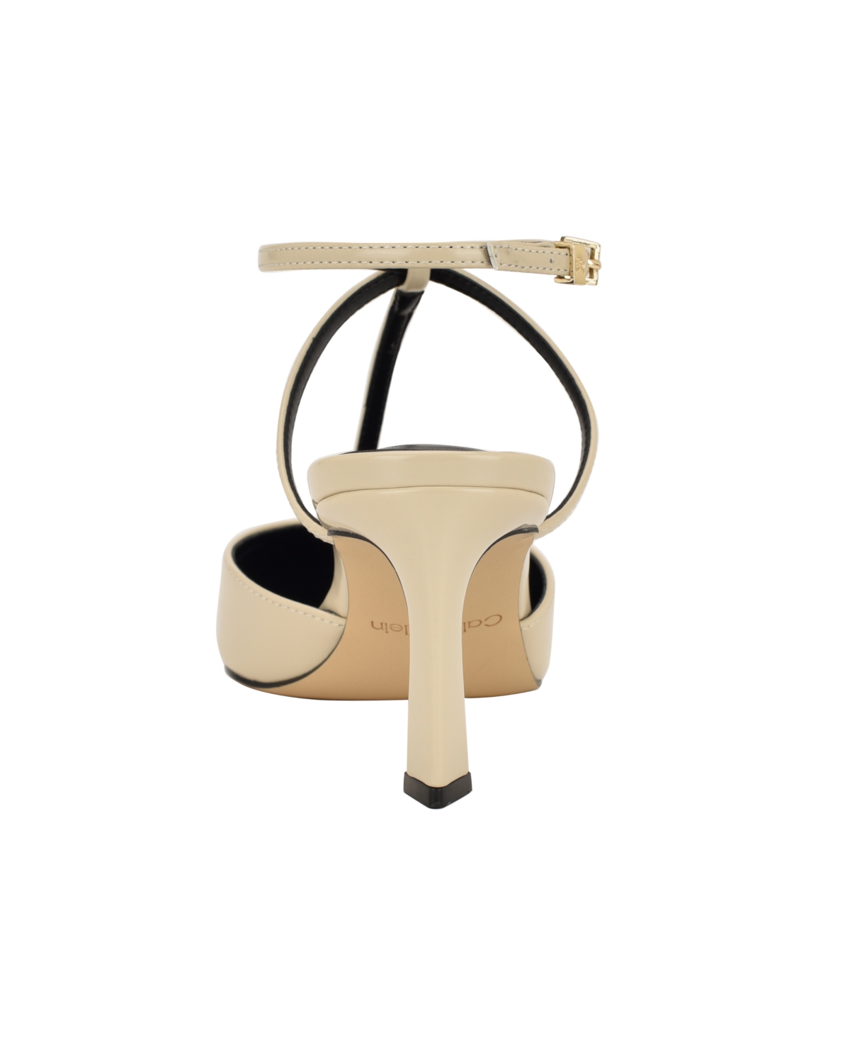 Calvin Klein Avriel 2 Ankle Strap Pump In White
