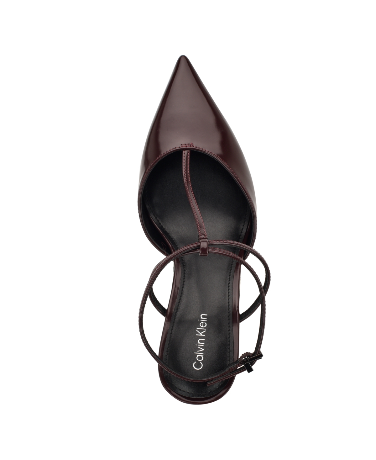 Calvin Klein Avriel 2 Ankle Strap Pump In Brown