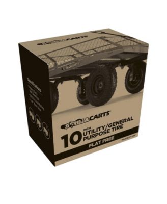 GCT-10NF 10 Inch No Flat Replacement Tire for Utility Cart, 2 Pack