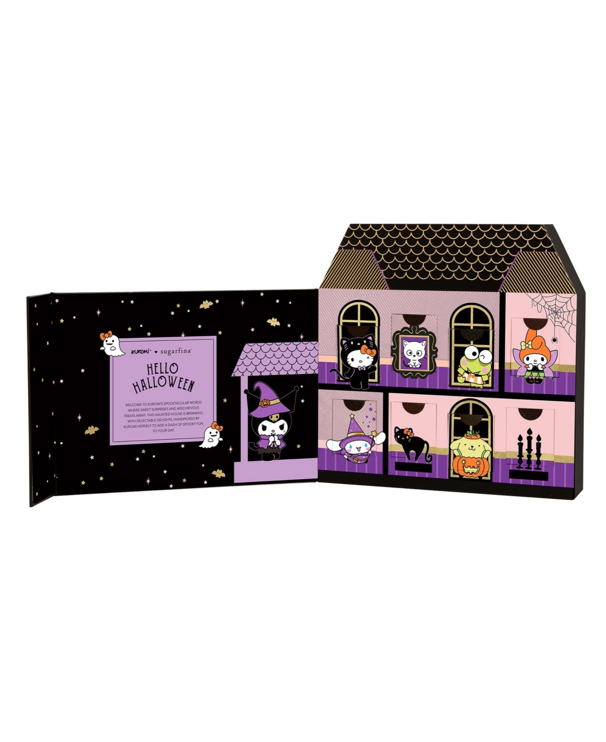 Sugarfina Kuromi Haunted House Tasting Collection And Sanrio Candy Cube Bundle In Multi