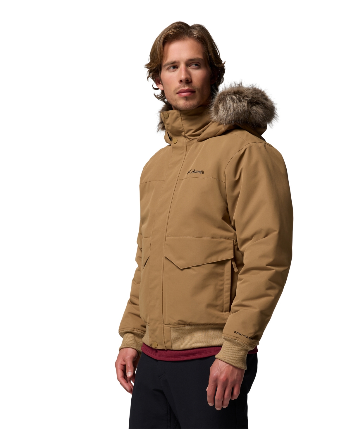 Columbia Men's Cape Ridge Bomber Jacket In Brown