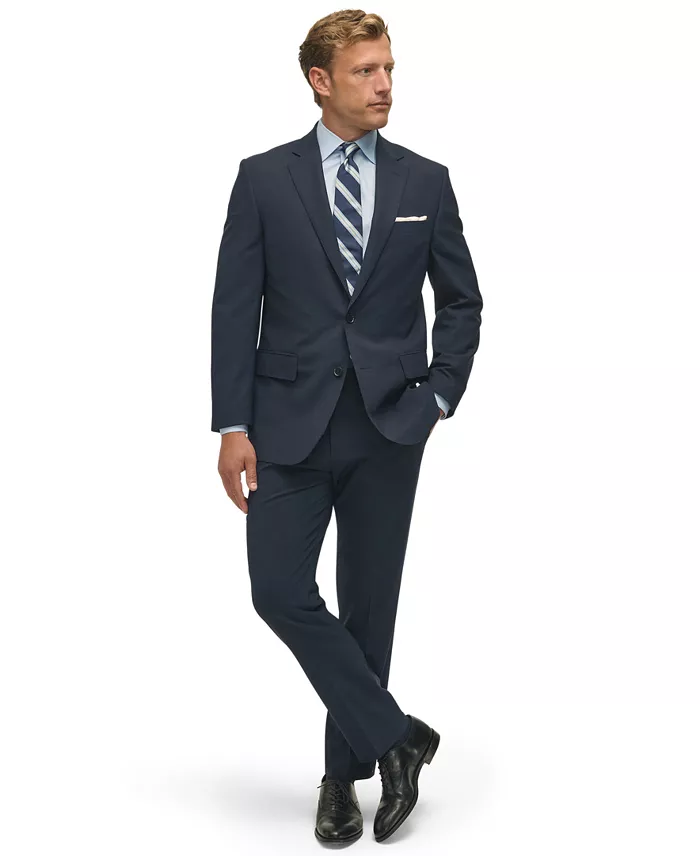 Men's Classic-Fit Stretch Wool Blend Suit Separates - thumbnail 6