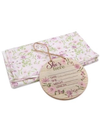 Baby Girls' Floral Layette, 4-Piece Set