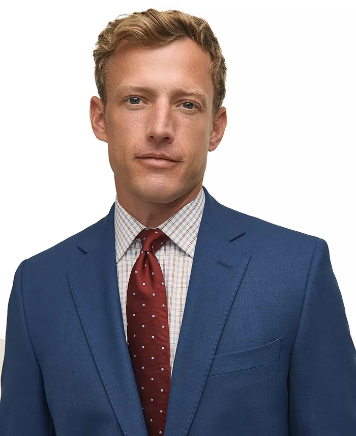 Men's Classic-Fit Stretch Wool Blend Suit Separates Jacket - thumbnail 7