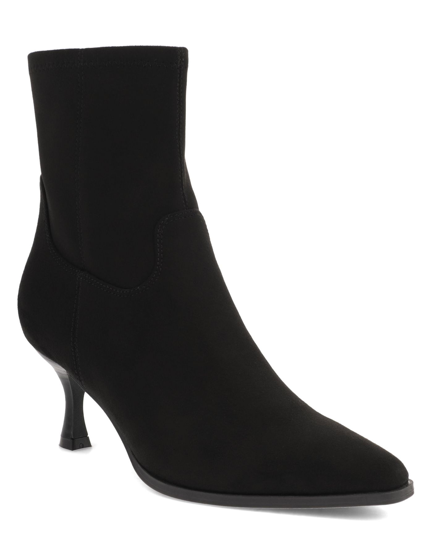 Женские ботинки MIA Aletta Pointed Toe Kitten Heel Dress Booties, цвет: Чёрный — фото 1