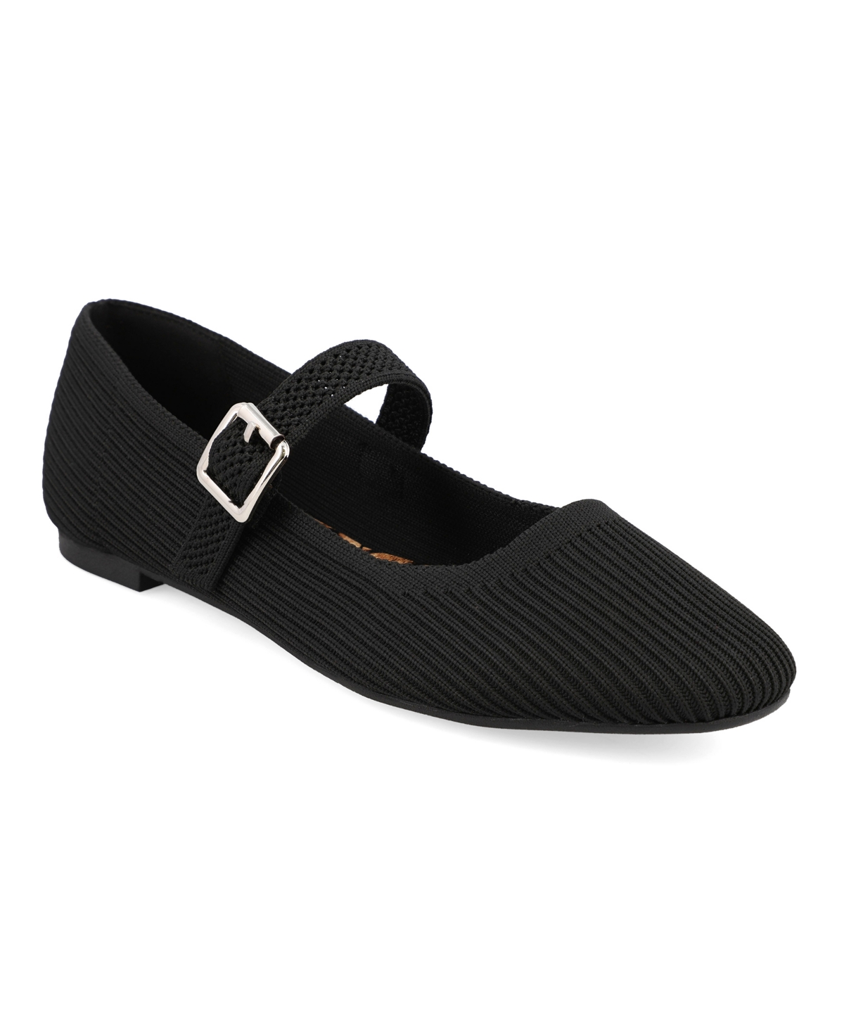 Mia Brita Mary Jane Flat In Black