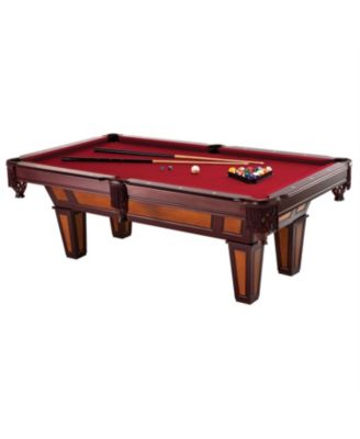 Pool Table with Wool Felt Top and Classic Fringe Drop Pockets for Game Room