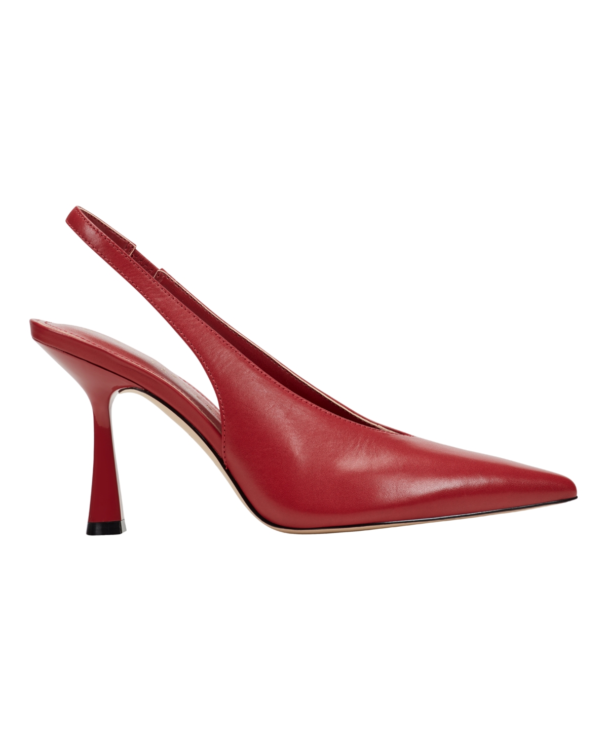 Marc Fisher Ltd Women's Esther Leather Slingback Pump In Red