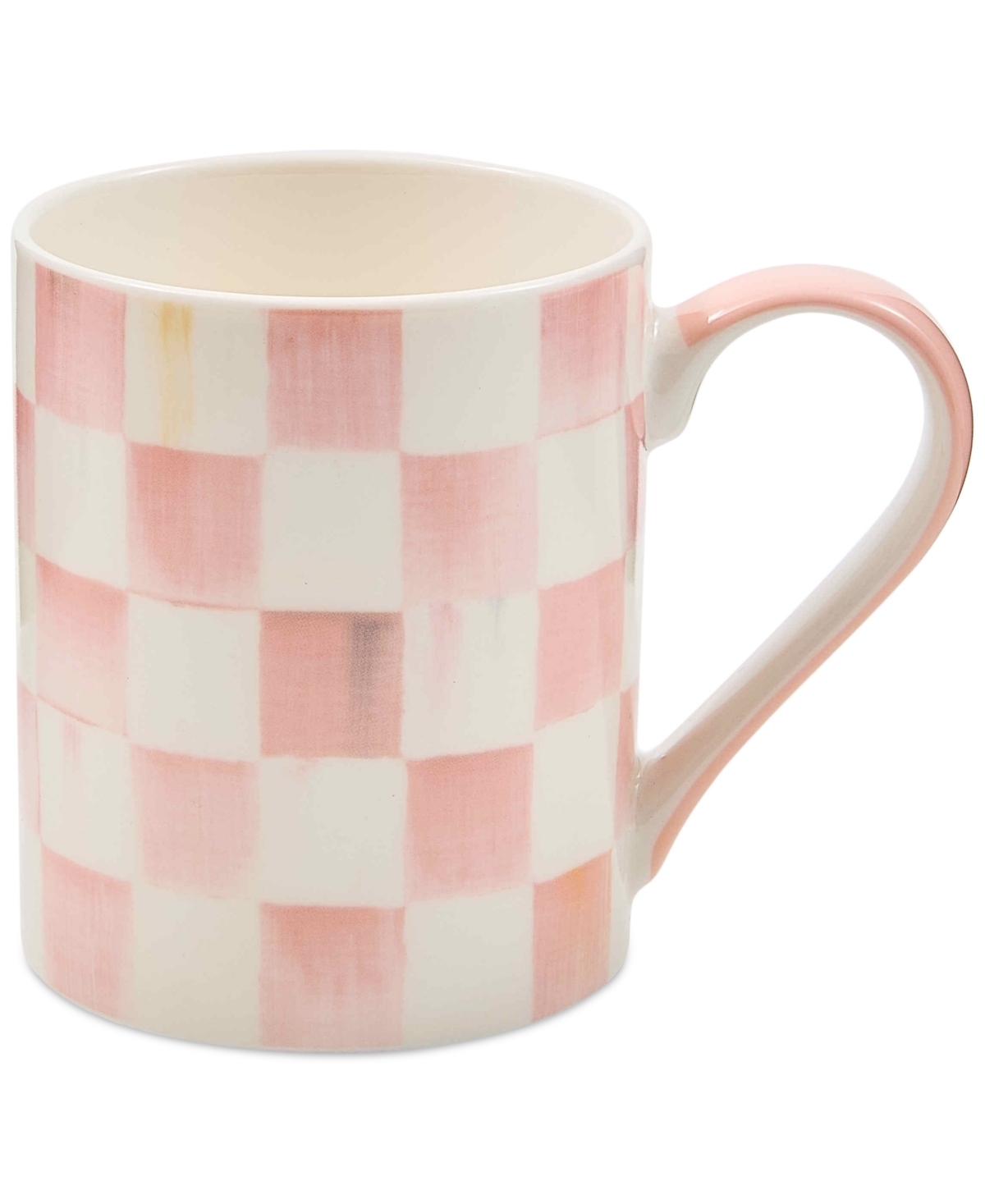 MacKenzie-Childs Rosy Check Porcelain Mug