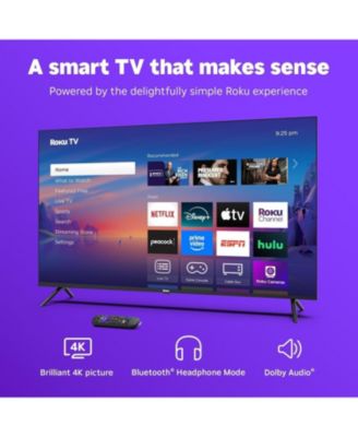 50" Select Series 4K UHD Smart TV - HDR, Dolby Audio, Compatible with Alexa, Voice Remote, Bluetooth Mode, w/AUX HDMI Cable, CPS 1-Year Protection Plan + Streaming kit