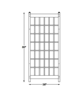 Durable PVC Vinyl Lattice Trellis for Outdoor Plant Support and Garden Decor