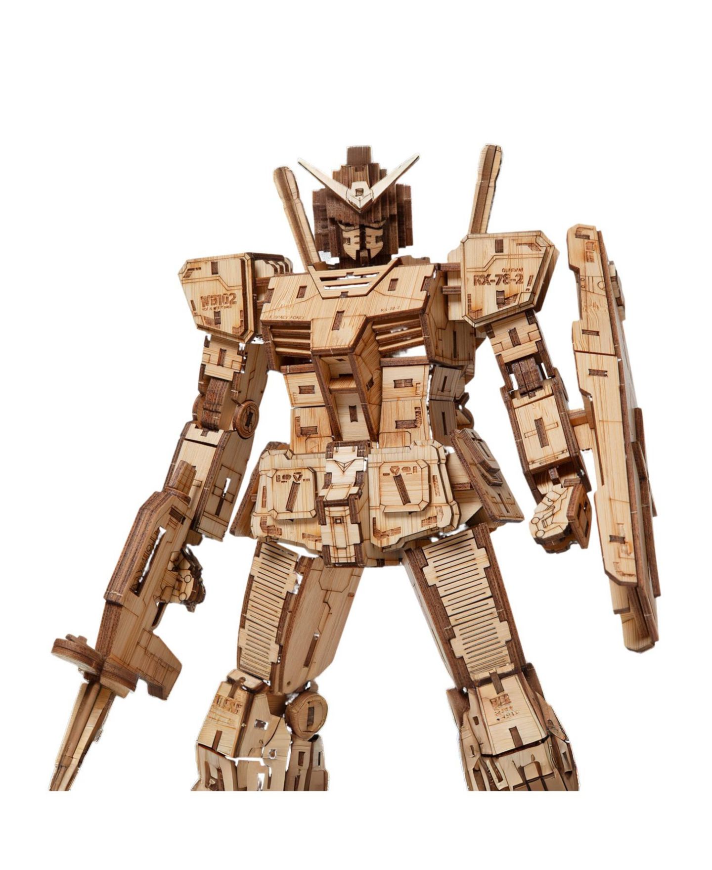 Детские конструкторы Flash Popup Officially Licensed Rx-78-2 Wa-Gu-Mi Mobile Suit First Gundam 421-Piece 3D Wooden Puzzle, Ages 14+ — фото 7