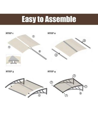 40''x 40'' Window Awning Door Canopy Outdoor Front Door