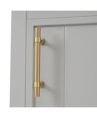 20" Vanity Cabinet with Sink, Soft-Close Door, Open Shelf and Storage Rack for Bathroom Use