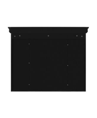 35" x 28" Wall Mounted Medicine Cabinet with Mirror Door and 6 Open Shelves, Modern Bathroom Cabinet