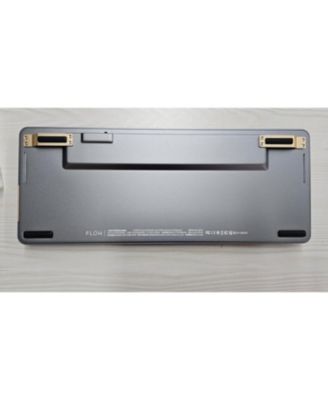 Flow84 Low-Profile Mechanical Keyboard, 75% Layout, Hot-Swappable, Wireless, Bluetooth, Wired, White Ghost Linear Switches for Windows, Mac