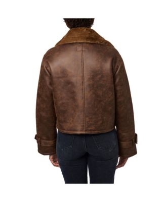 Women's Faux Shearling Cropped Jacket