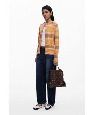 Women's Medium faux leather patch backpack