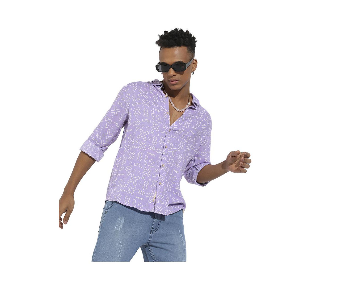 Men's Minimal Aztec Shirt