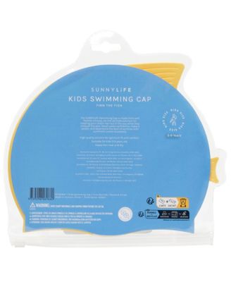 Swim Cap: Finn the Fish - Mustard Stripe