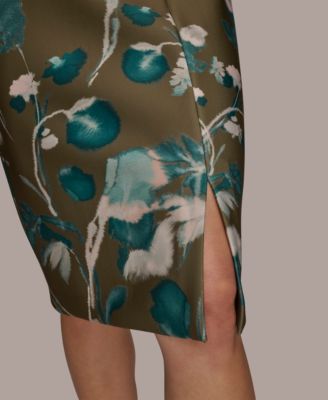 Women's&nbsp;Split V-Neck Floral Sheath Dress