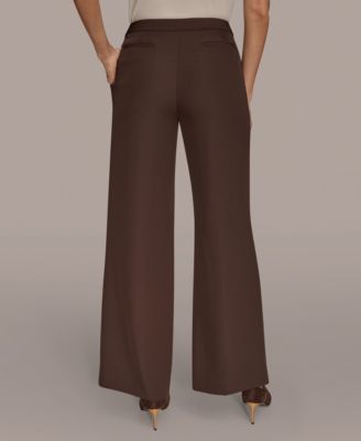 Women's Petites High Waist Wide Leg Pants, Regular & Petite