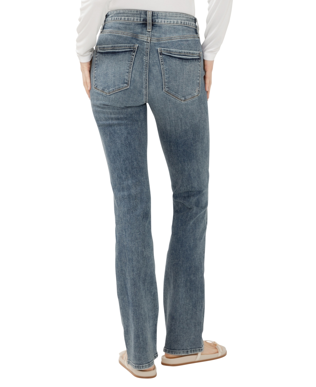 Silver Jeans Co. Women's Avery High Rise Curvy Fit Slim Bootcut Jeans In Blue