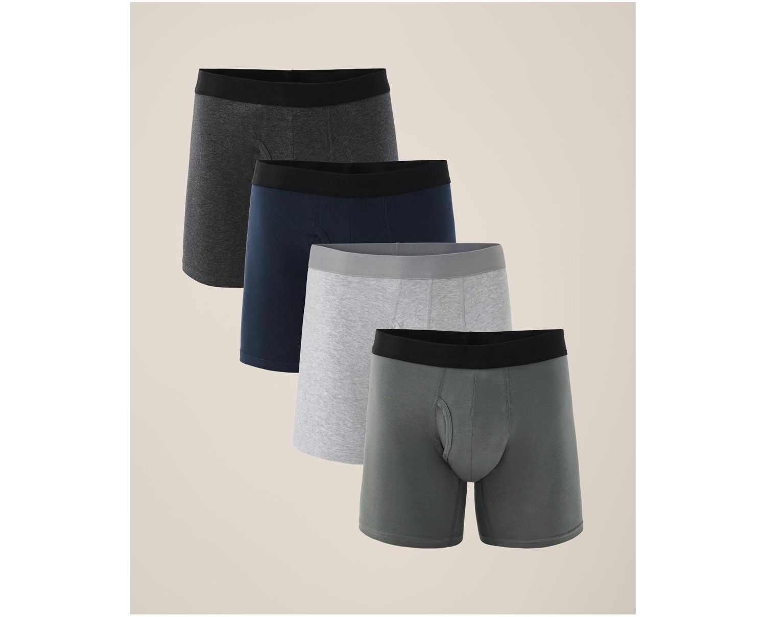 Men's Organic Cotton Everyday Boxer Brief 4-Pack