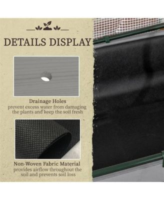 Wood Elevated Garden Bed with Greenhouse Cover for Ideal Outdoor Growing