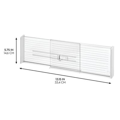 Recycled Plastic Adjustable Drawer Dividers - Set of 2 - Clear