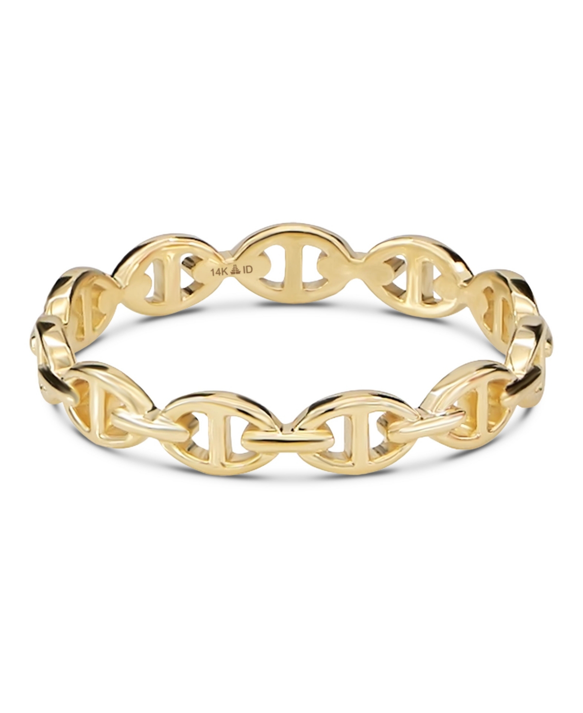Devata Mariner Anchor Ring in 14K Gold, Size 9, approx. 1.8 grams.