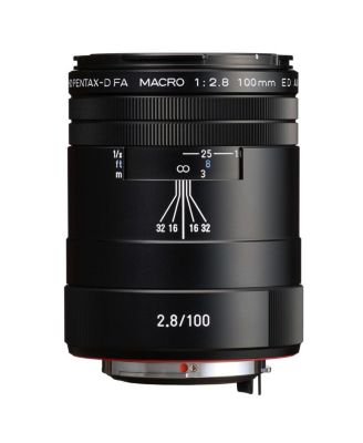 HD Pentax-D FA Macro 100mm f/2.8 ED AW Lens, Black, Bundle with 49mm Filter Kit, Soft Lens Case, Cleaning Kit and Cleaning Cloth