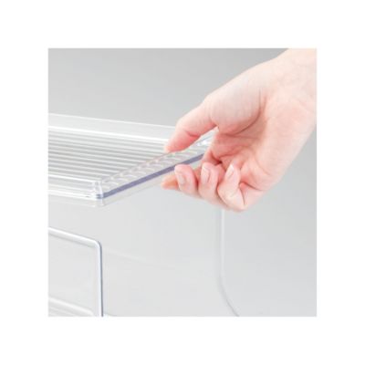 Soda Can Organizer with Lid for Pantry - Clear - Made in USA