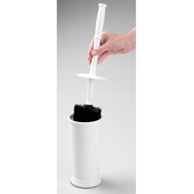 Plastic Toilet Brush and Holder for Bathroom