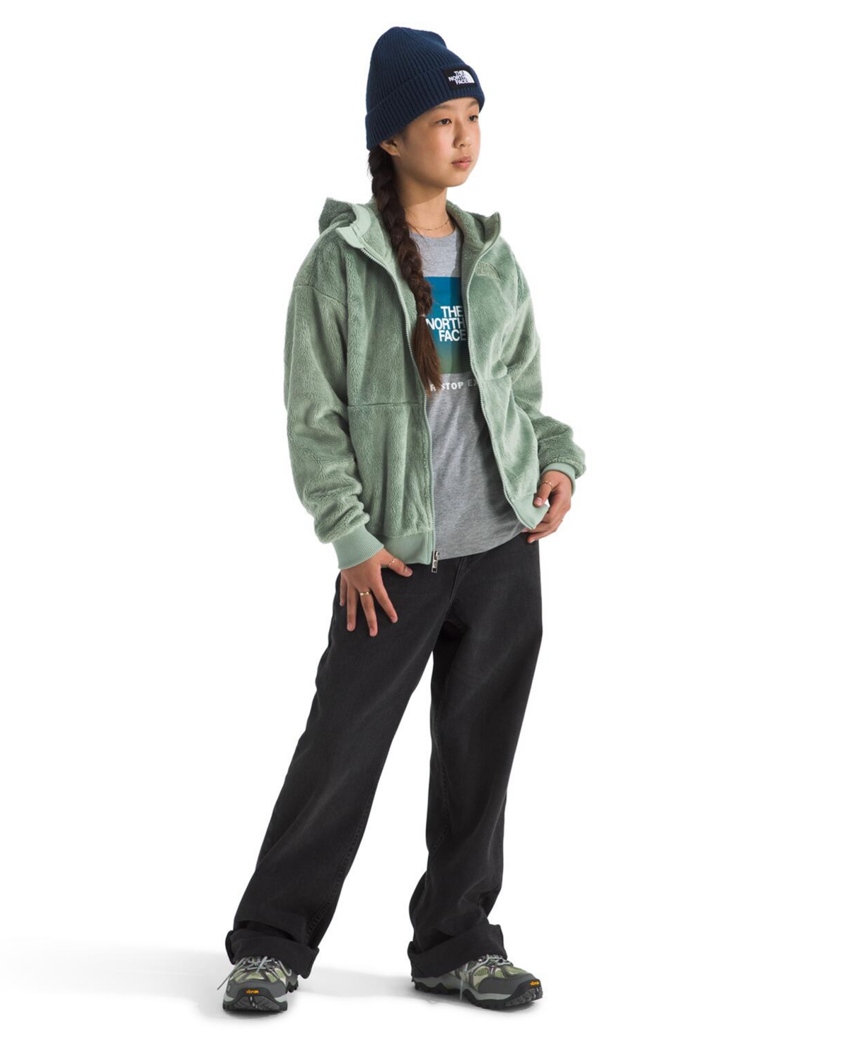 The North Face Big Girls Osito Full Zip Hoodie