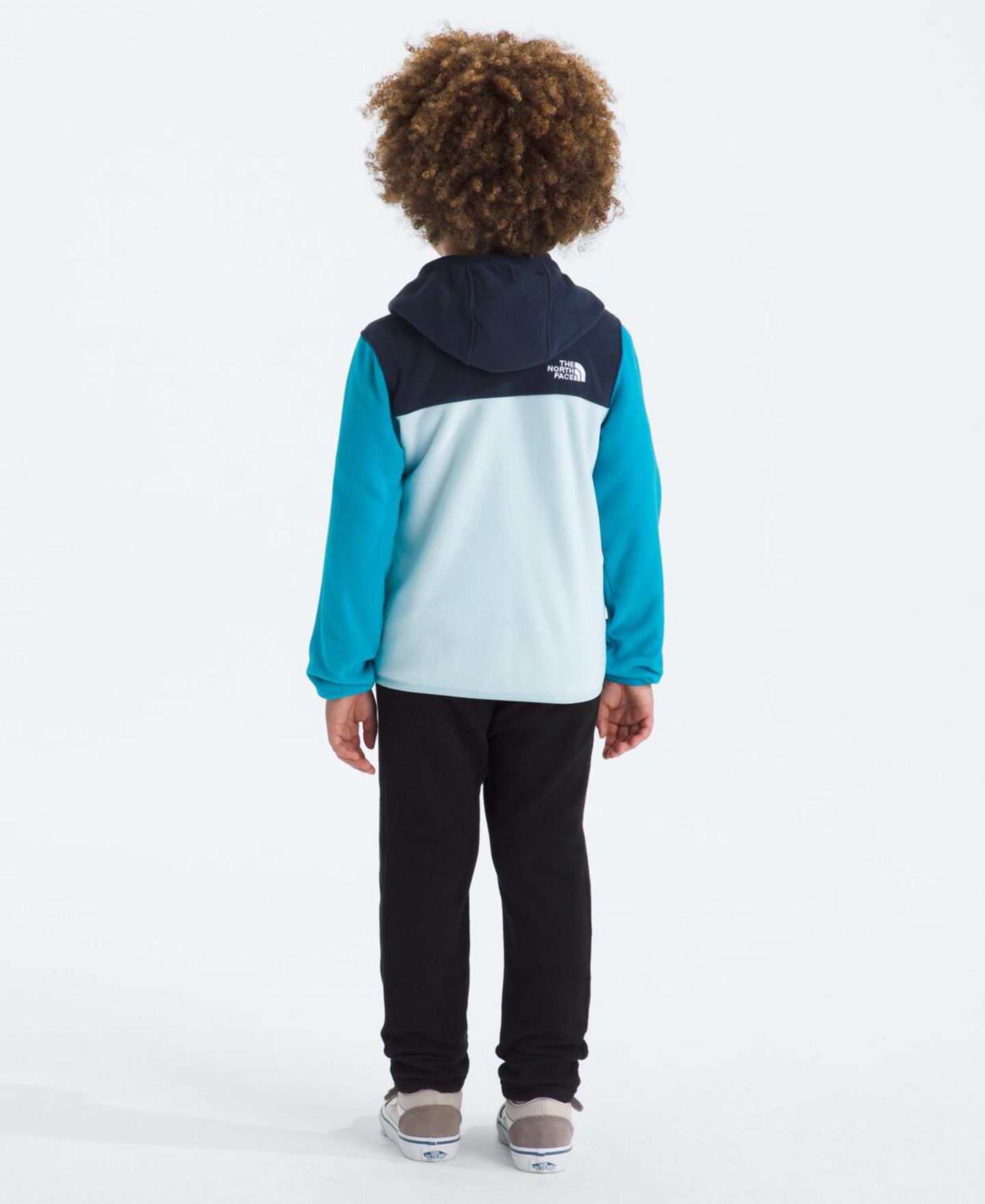Худи The North Face Glacier Full Zip для мальчиков, цвет: Снежный тёмно-синий / Синий — фото 2