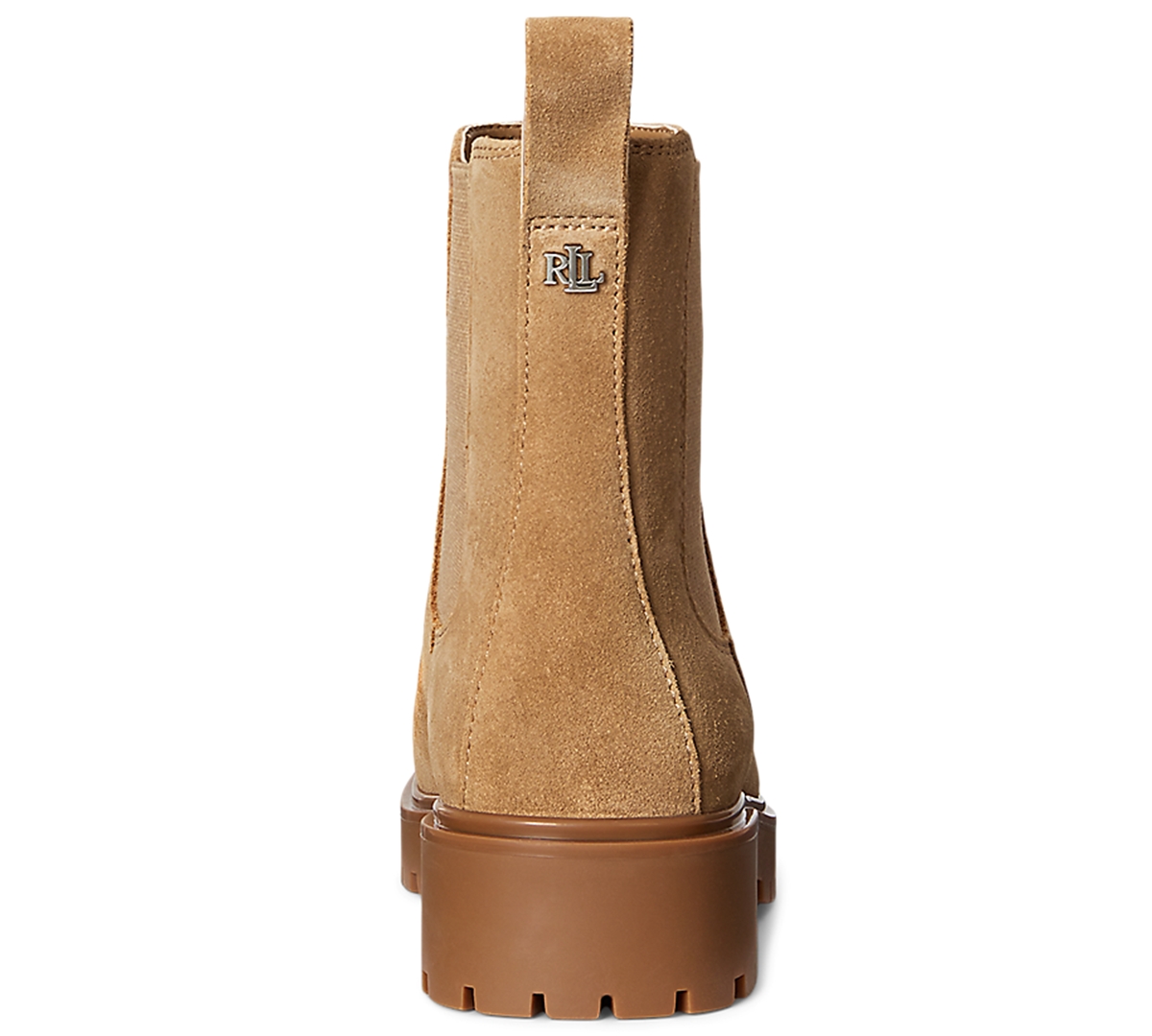 Ralph Lauren Allyson Suede Bootie In Brown
