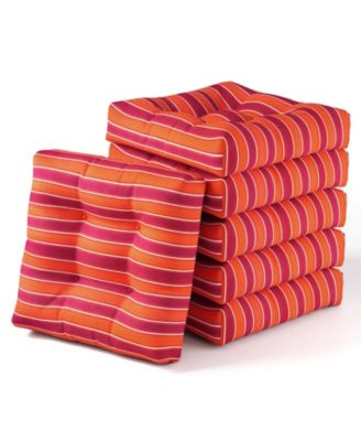 Set of 6 21'' x 21'' Chair Seat Cushion Pads Patio