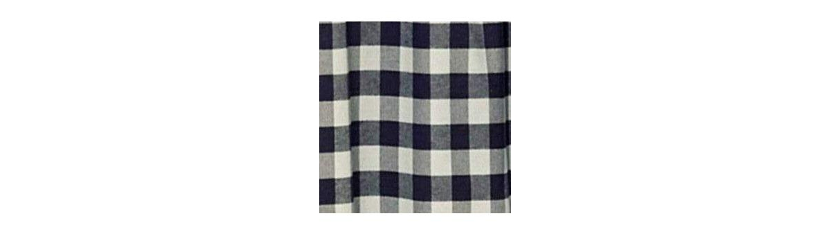 GoodGram Buffalo Check Gingham Custom Window Curtain Treatments