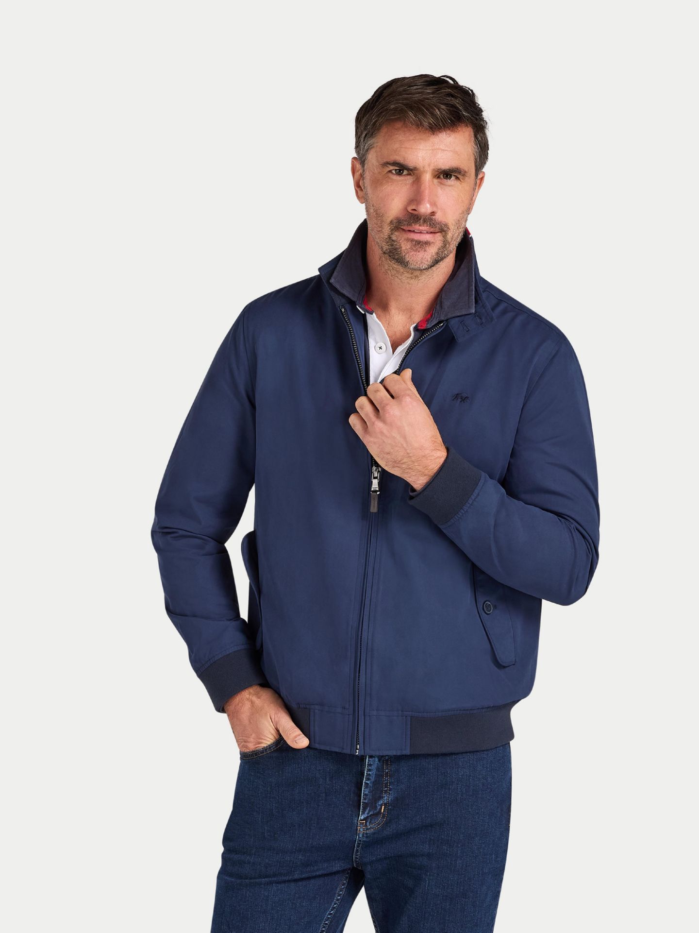 Мужская куртка Raging Bull Harrington, цвет: Тёмно-синий — фото 1