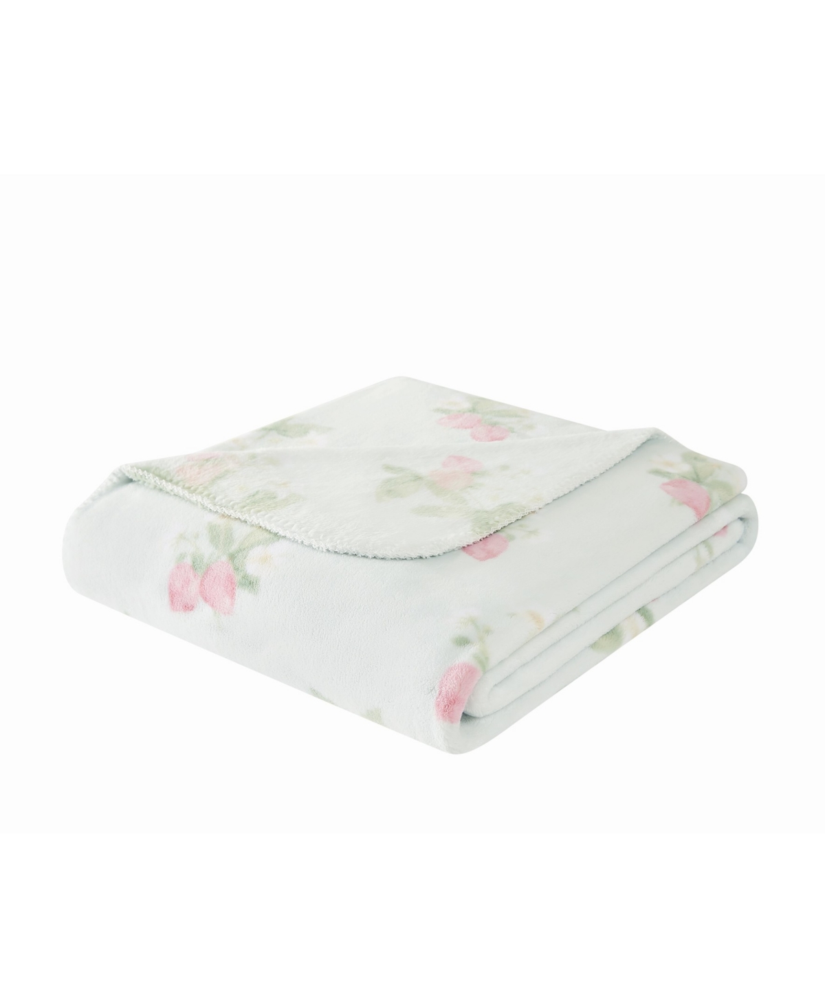 The Farmhouse By Rachel Ashwell Strawberry Delight Throw, 50" X 70" In White