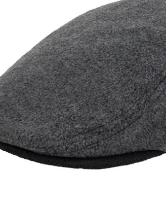 Men's 2-Piece Fleece Flat Top Hat and Glove Set